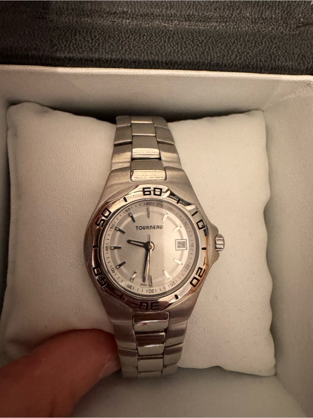Tourneau Women’s  Silver Stainless Steel Watch with Silver Dial
